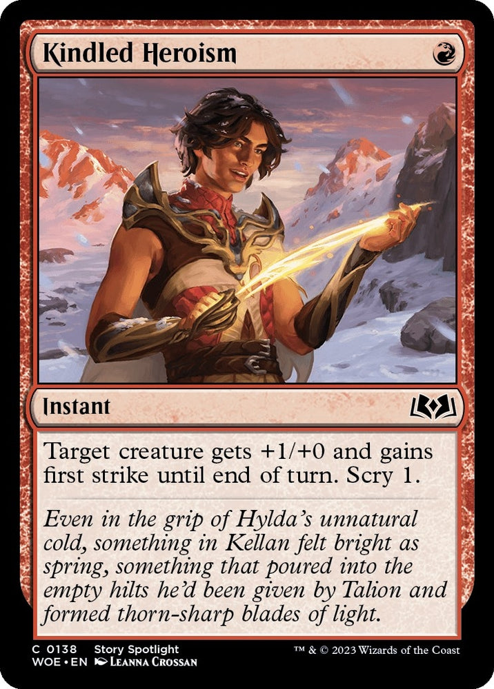Image for Kindled Heroism (138) [Wilds of Eldraine]