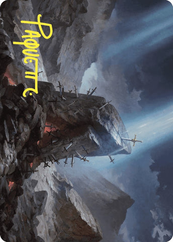 Image for The Irencrag Art Card (Gold-Stamped Signature) (44) [Art Series: Wilds of Eldraine]