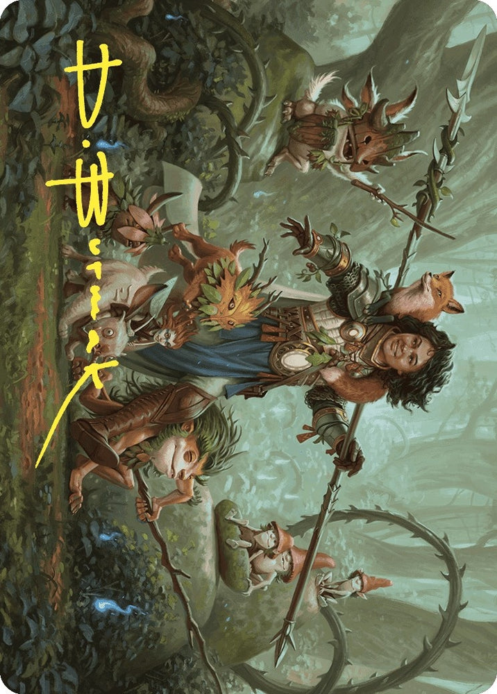 Image for Ellivere of the Wild Court Art Card (Gold-Stamped Signature) (49) [Art Series: Wilds of Eldraine]