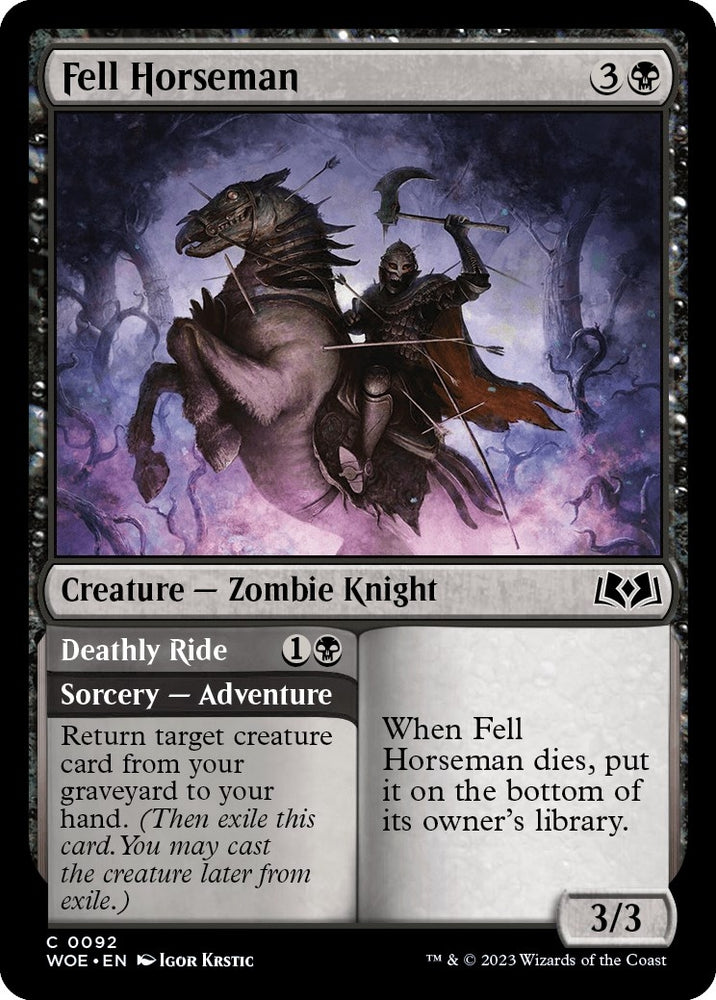 Image for Fell Horseman (92) [Wilds of Eldraine]