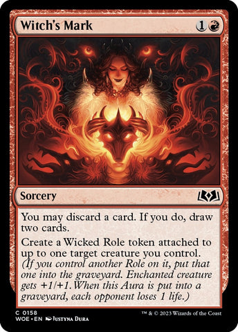 Image for Witch's Mark (158) [Wilds of Eldraine]