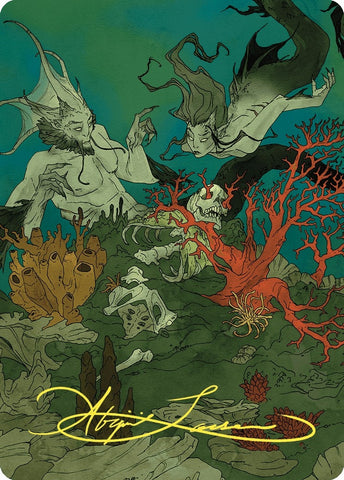 Image for Curiosity Art Card (Gold-Stamped Signature) (65) [Art Series: Wilds of Eldraine]