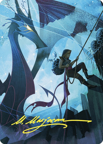 Image for Hatching Plans Art Card (Gold-Stamped Signature) (66) [Art Series: Wilds of Eldraine]