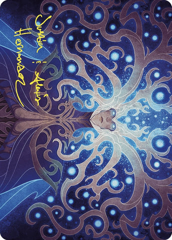 Image for Omniscience Art Card (Gold-Stamped Signature) (68) [Art Series: Wilds of Eldraine]