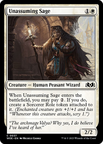 Image for Unassuming Sage (37) [Wilds of Eldraine]