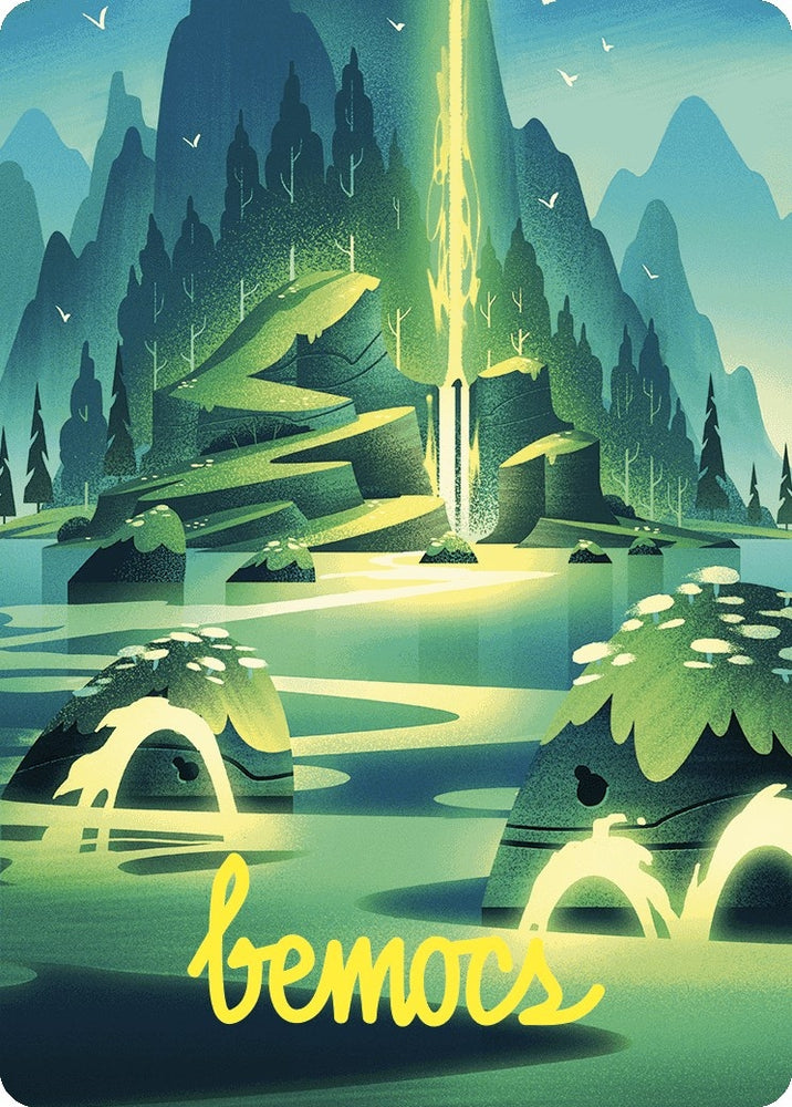 Image for Leyline of Abundance Art Card (Gold-Stamped Signature) (73) [Art Series: Wilds of Eldraine]