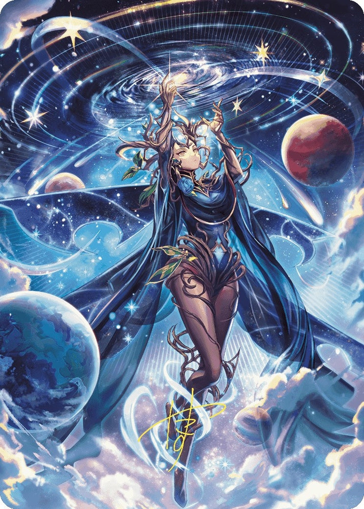 Image for Omniscience Anime Art Card (Gold-Stamped Signature) (78) [Art Series: Wilds of Eldraine]