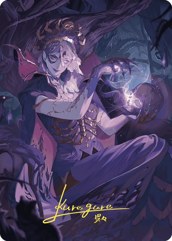 Image for Necropotence Art Card (Gold-Stamped Signature) (80) [Art Series: Wilds of Eldraine]
