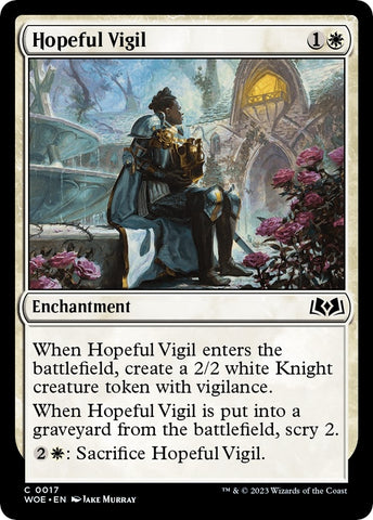 Image for Hopeful Vigil (17) [Wilds of Eldraine]