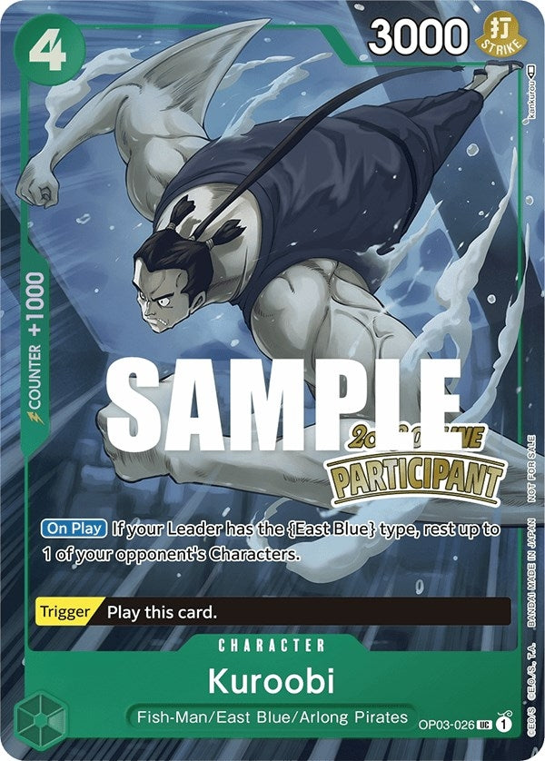 Kuroobi (Online Regional 2023) [Participant] (OP03-026) (One Piece Promotion Cards)