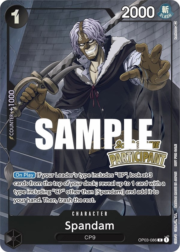 Image for Spandam (Online Regional 2023) [Participant] (OP03-086) - One Piece Card Game