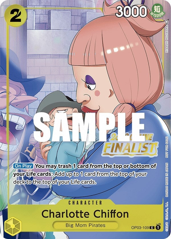 Charlotte Chiffon (Online Regional 2023) [Finalist] (OP03-109) (One Piece Promotion Cards)