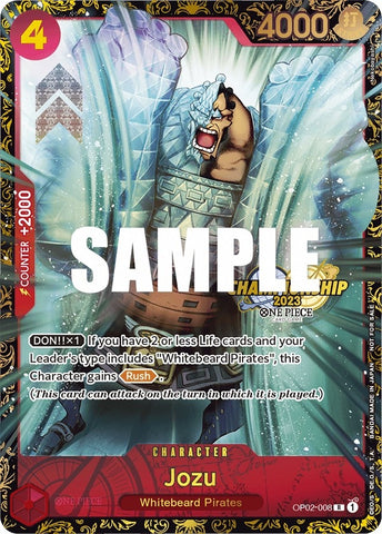 Jozu (Championship 2023) (OP02-008) (One Piece Promotion Cards)