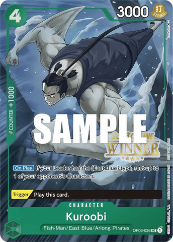 Kuroobi (Online Regional 2023) [Winner] (OP03-026) (One Piece Promotion Cards)