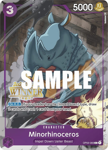 Minorhinoceros (Online Regional 2023) [Winner] (OP03-069) (One Piece Promotion Cards)