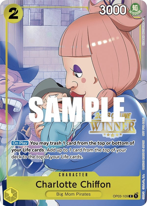 Charlotte Chiffon (Online Regional 2023) [Winner] (OP03-109) (One Piece Promotion Cards)