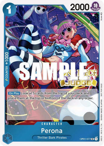 Perona (Judge Pack Vol. 2) (OP01-077) (One Piece Promotion Cards)