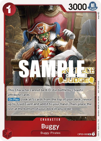 Buggy (Judge Pack Vol. 2) (OP03-008) (One Piece Promotion Cards)