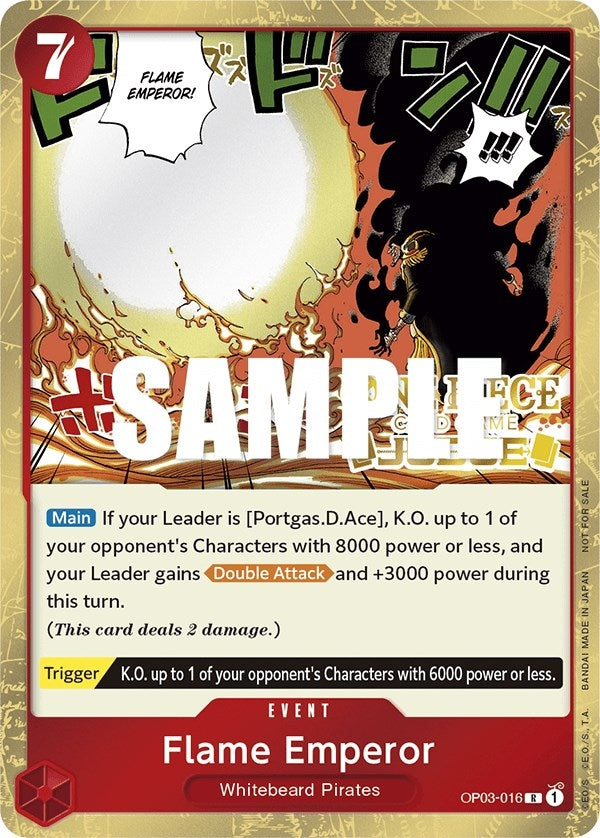 Flame Emperor (Judge Pack Vol. 2) (OP03-016) (One Piece Promotion Cards)