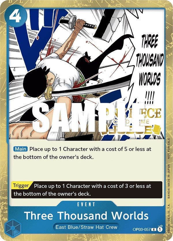 Image for Three Thousand Worlds (Judge Pack Vol. 2) (OP03-057) (One Piece Promotion Cards) - One Piece Card Game