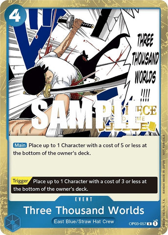 Image for Three Thousand Worlds (Judge Pack Vol. 2) (OP03-057) (One Piece Promotion Cards) - One Piece Card Game