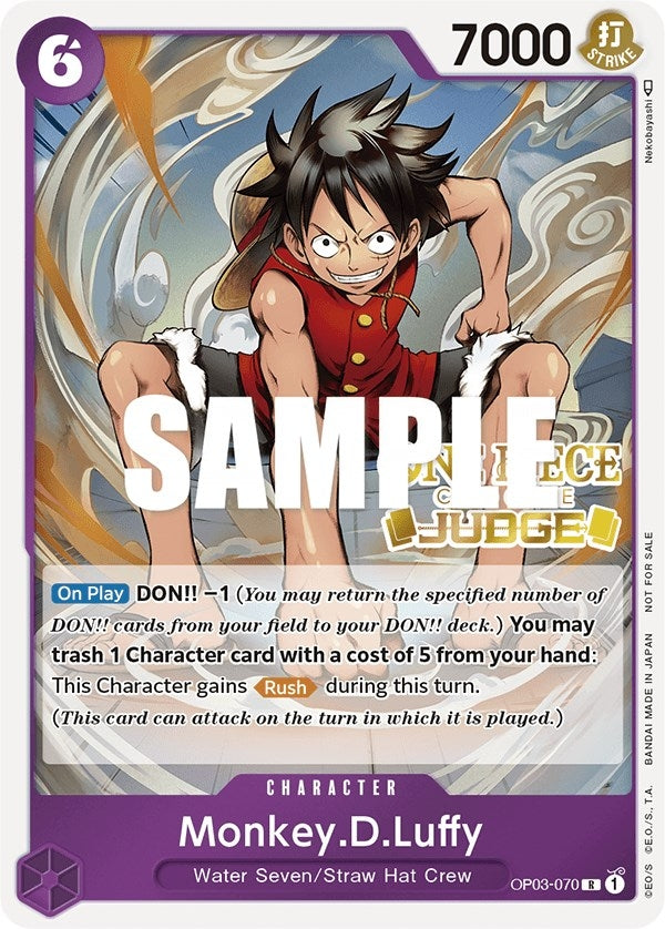 Monkey.D.Luffy (Judge Pack Vol. 2) (OP03-070) (One Piece Promotion Cards)