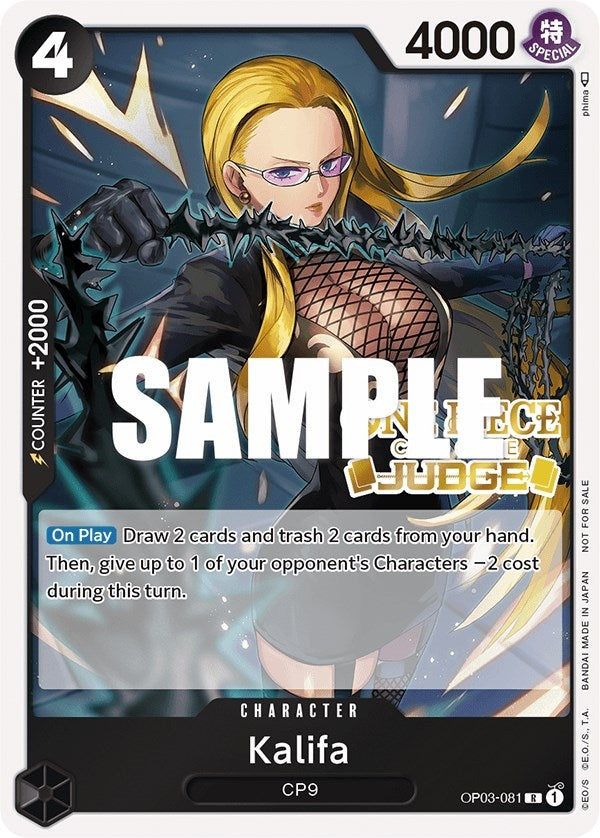 Kalifa (Judge Pack Vol. 2) (OP03-081) (One Piece Promotion Cards)