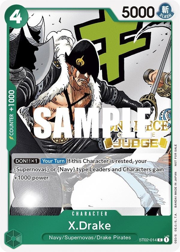 Image for X.Drake (Judge Pack Vol. 2) (ST02-014) (One Piece Promotion Cards) - One Piece Card Game