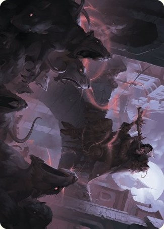 Image for Gnawing Crescendo Art Card (17) [Art Series: Wilds of Eldraine]