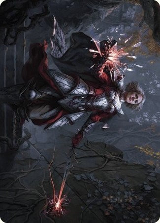 Image for Rowan, Scion of War Art Card (31/81) (31) [Art Series: Wilds of Eldraine]