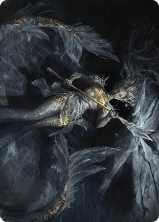 Image for Sharae of Numbing Depths Art Card (32) [Art Series: Wilds of Eldraine]
