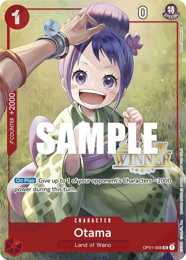 Otama (Offline Regional 2023) [Winner] (OP01-006) (One Piece Promotion Cards)
