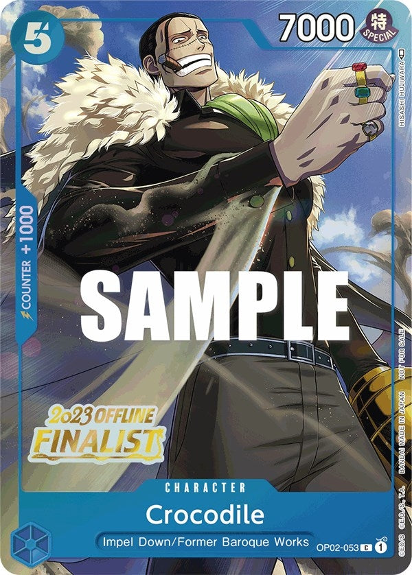 Crocodile (Offline Regional 2023) [Finalist] (OP02-053) (One Piece Promotion Cards)