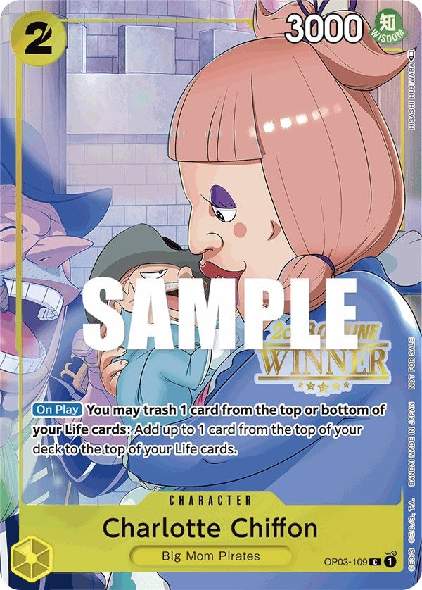 Charlotte Chiffon (Offline Regional 2023) [Winner] (OP03-109) (One Piece Promotion Cards)