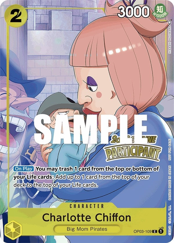 Charlotte Chiffon (Offline Regional 2023) [Participant] (OP03-109) (One Piece Promotion Cards)