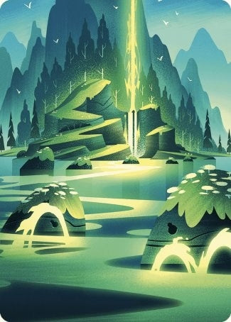 Image for Leyline of Abundance Art Card (73) [Art Series: Wilds of Eldraine]