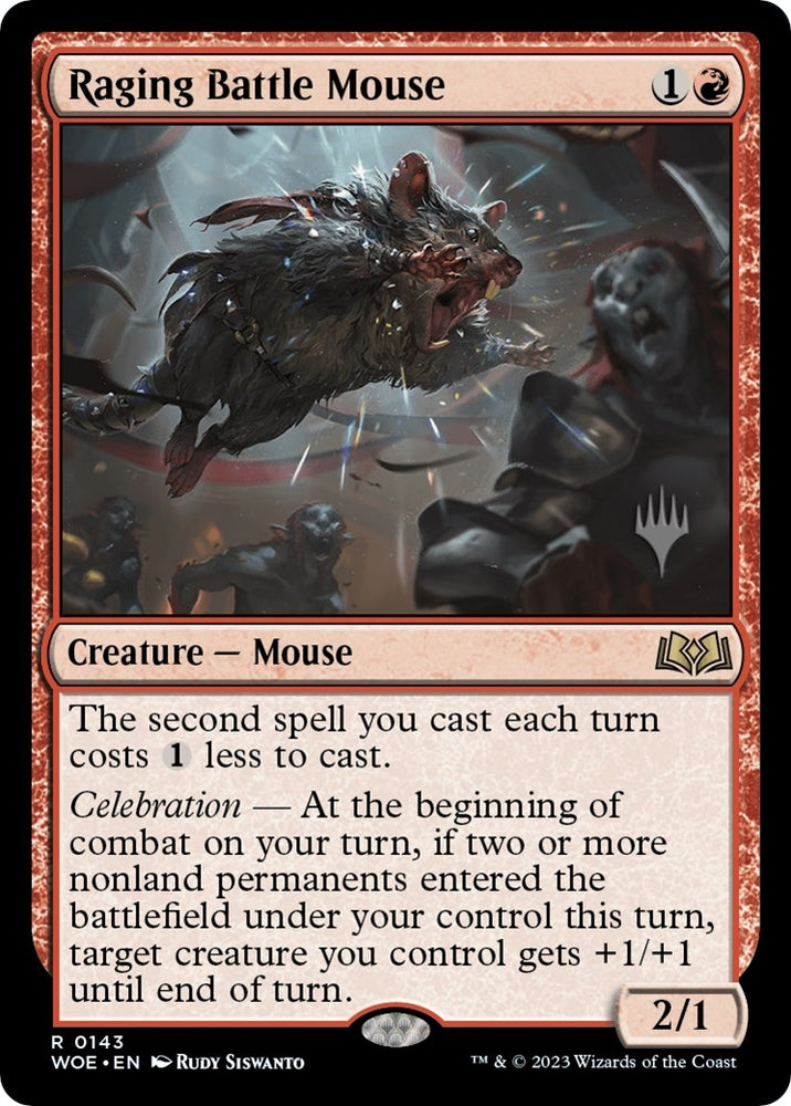 Image for Raging Battle Mouse (143) [Promo Pack: Wilds of Eldraine]