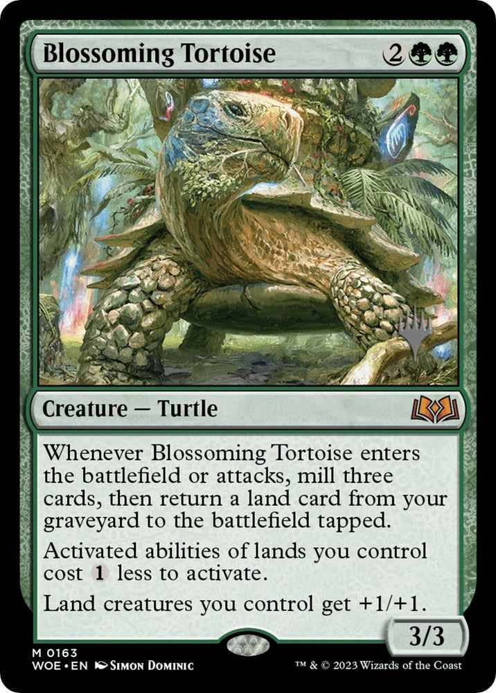 Image for Blossoming Tortoise (163) [Promo Pack: Wilds of Eldraine]