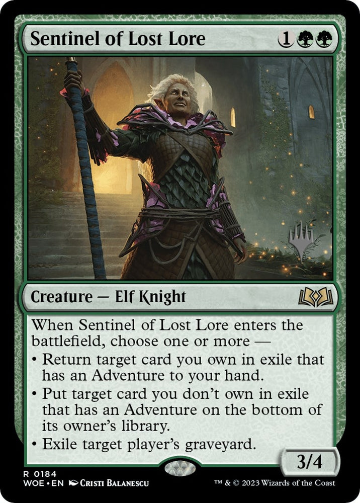 Image for Sentinel of Lost Lore (184) [Promo Pack: Wilds of Eldraine]