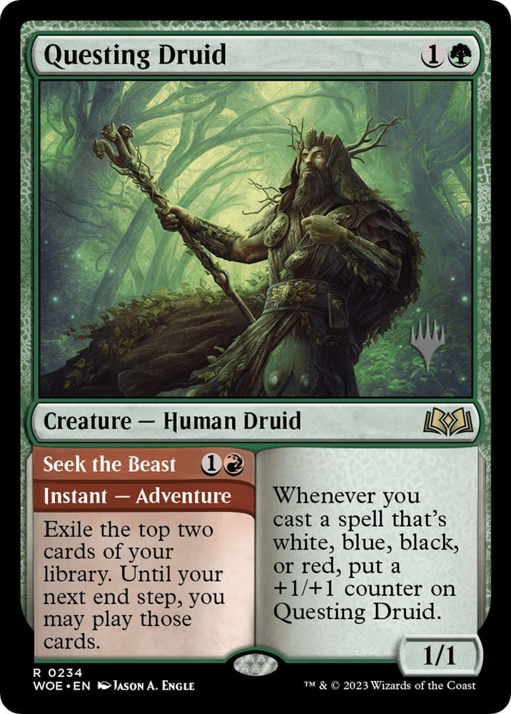 Image for Questing Druid (234) [Promo Pack: Wilds of Eldraine]