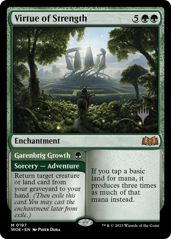 Image for Virtue of Strength (197) [Promo Pack: Wilds of Eldraine]