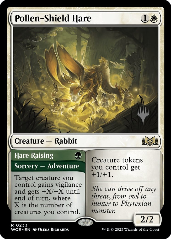 Image for Pollen-Shield Hare (233) [Promo Pack: Wilds of Eldraine]