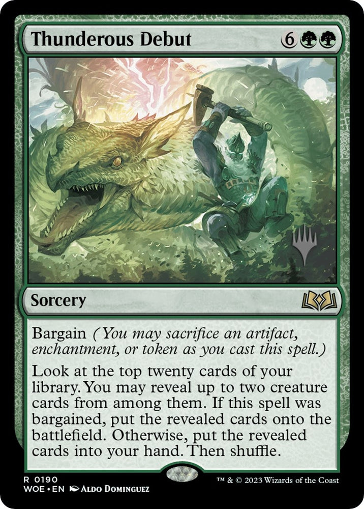 Image for Thunderous Debut (190) [Promo Pack: Wilds of Eldraine]