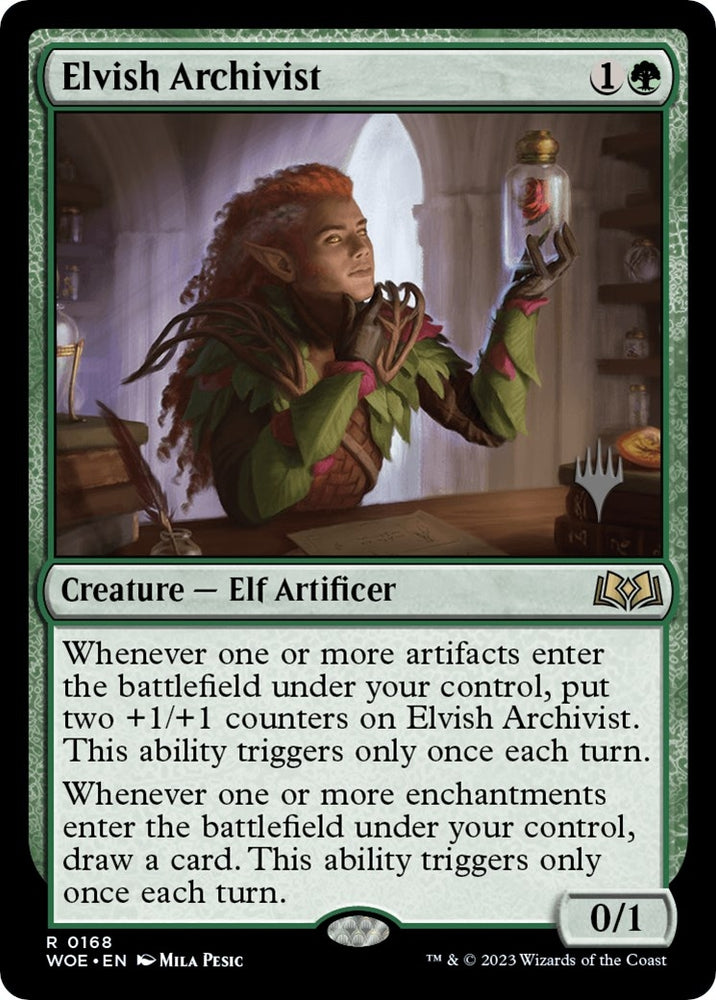 Image for Elvish Archivist (168) [Promo Pack: Wilds of Eldraine]