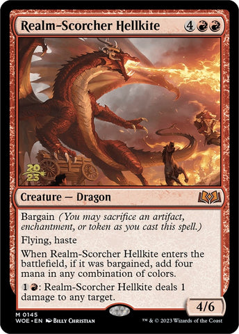 Image for Realm-Scorcher Hellkite (145) [Prerelease Cards]