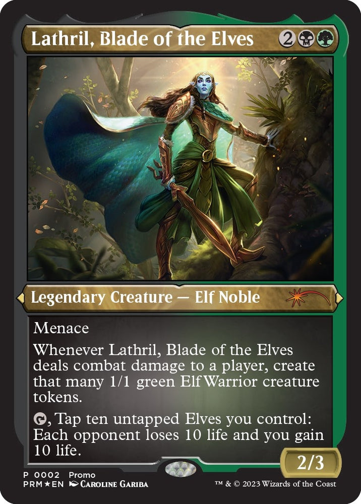 Image for Lathril, Blade of the Elves (Foil Etched) (2) [Media Promos]