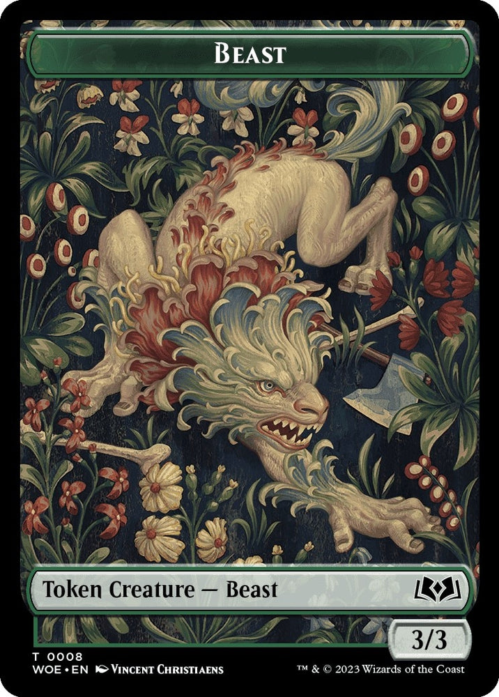 Image for Beast Token (8) [Wilds of Eldraine]