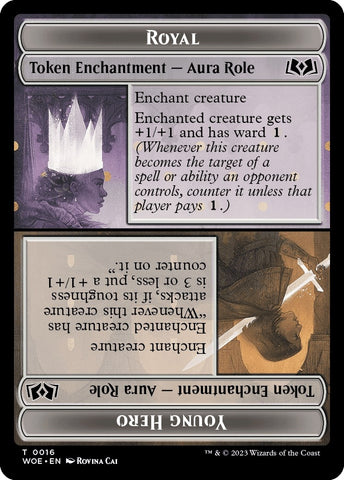 Image for Royal Role / Young Hero Role Token (16) [Wilds of Eldraine]