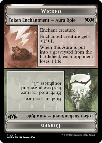 Image for Wicked Role / Cursed Role Token (17) [Wilds of Eldraine]