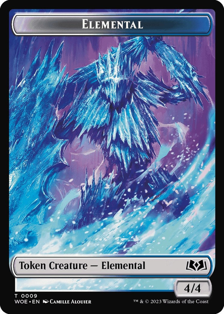 Image for Elemental // Food (0011) Double-Sided Token (9 // 11) [Wilds of Eldraine]
